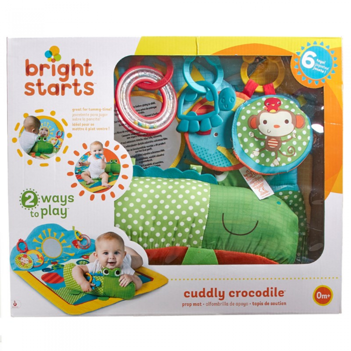 Bright starts cuddly deals crocodile play mat