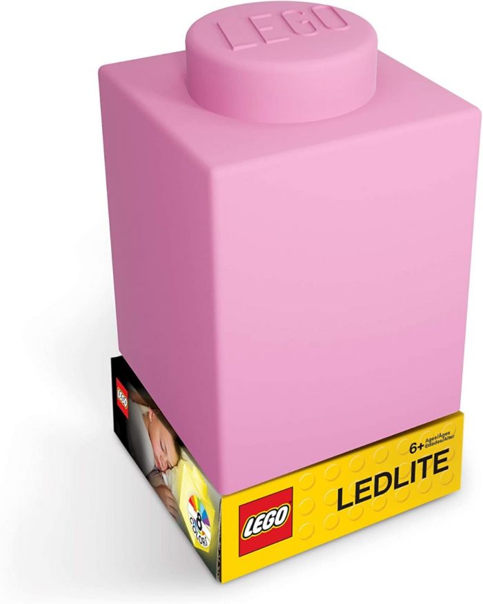Comprar Juguetes Online Velador Ladrillo De Silicona Rosa Lego