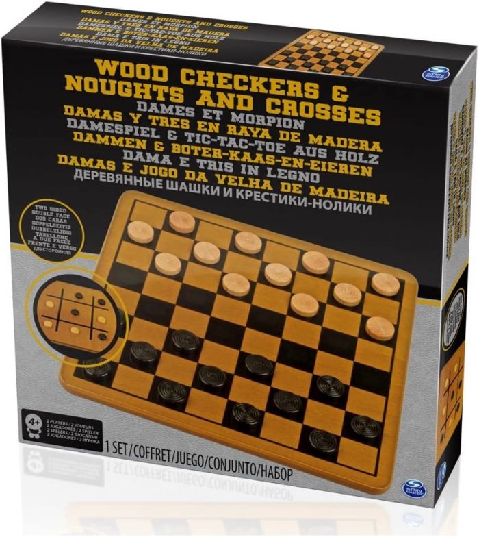 Jogo de Tabuleiro Dama & Jogo da Velha (Checkers & Tic-Tac-Toe