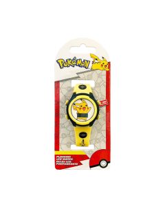 RELOJ POKEMON LCD PARPADEANTE CORREA AMARILLA