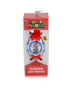 RELOJ SUPER MARIO LCD PARPADEANTE MARCO METAL