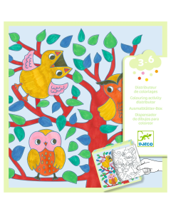 Dispensador De Dibujos Para Colorear- Bosque Djeco