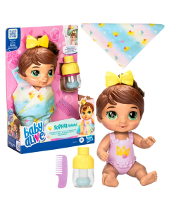 Muñeca Baby Alive Bebe Shampoo Berry Boo Morena Hasbro